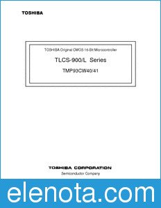Toshiba TMP93CW40/41 datasheet