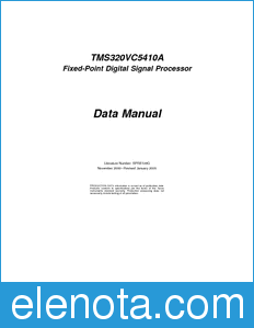 Texas Instruments TMS320VC5410A datasheet