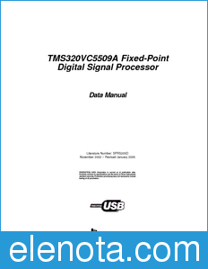 Texas Instruments TMS320VC5509A datasheet