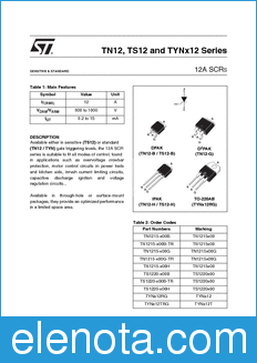STMicroelectronics TN1215 datasheet