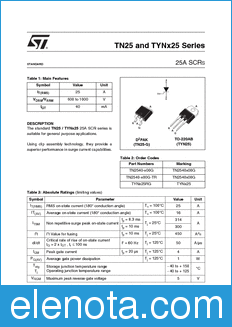 STMicroelectronics TN2540 datasheet