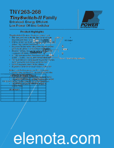 Power Integrations TNY264PN datasheet