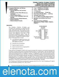 Texas Instruments TP3054B datasheet