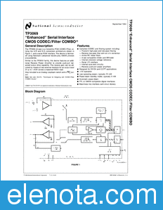 National Semiconductor TP3069 datasheet