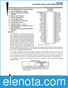Texas Instruments TPA005D12 datasheet
