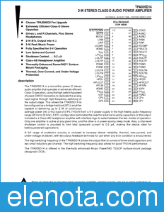 Texas Instruments TPA005D14 datasheet