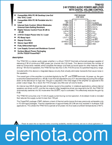Texas Instruments TPA0152 datasheet