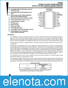 Texas Instruments TPA0232 datasheet