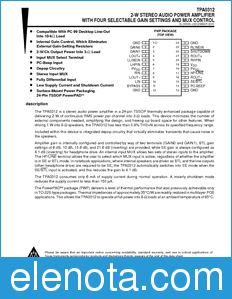 Texas Instruments TPA0312 datasheet