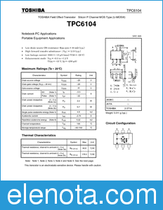 Toshiba TPC6104 datasheet