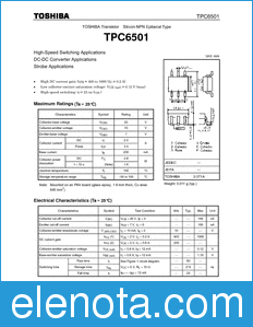 Toshiba TPC6501 datasheet