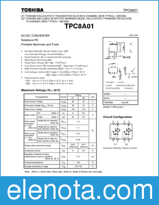 Toshiba TPC8A01 datasheet