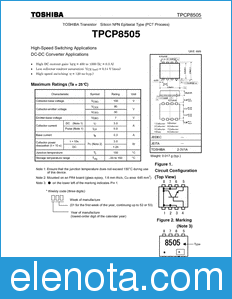 Toshiba TPCP8505 datasheet