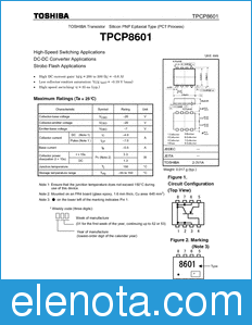 Toshiba TPCP8601 datasheet