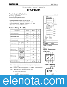 Toshiba TPCP8701 datasheet