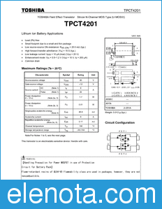 Toshiba TPCT4201 datasheet