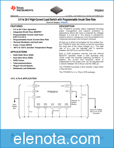 Texas Instruments TPS25910 datasheet