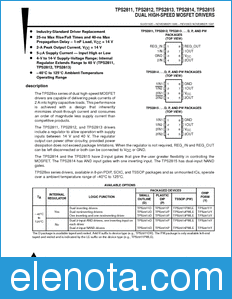 Texas Instruments TPS2811 datasheet