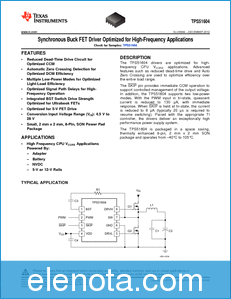 Texas Instruments TPS51604 datasheet