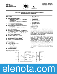 Texas Instruments TPS60240 datasheet