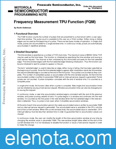Freescale TPUPN03 datasheet