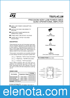STMicroelectronics TS27L4ACN datasheet