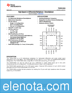 Texas Instruments TS3DS10224 datasheet