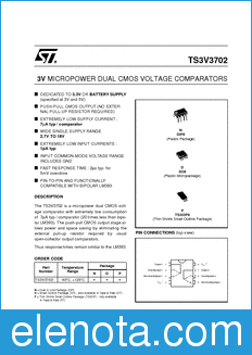 STMicroelectronics TS3V3702 datasheet