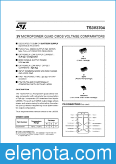 STMicroelectronics TS3V3704IDT datasheet