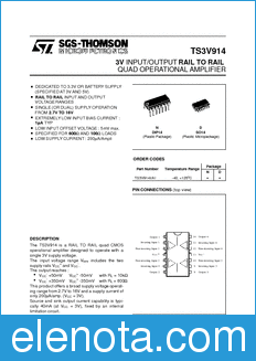 STMicroelectronics TS3V914 datasheet