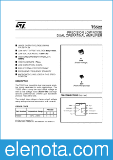 STMicroelectronics TS522IDT datasheet