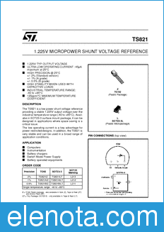 STMicroelectronics TS821AILT datasheet
