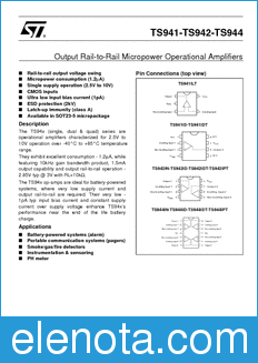 STMicroelectronics TS941 datasheet
