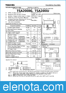 Toshiba TSA2000G datasheet