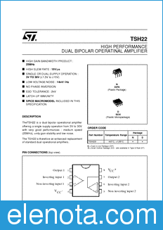STMicroelectronics TSH22ID datasheet