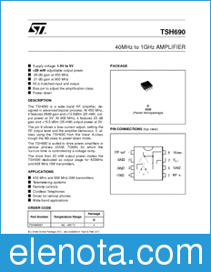 STMicroelectronics TSH690 datasheet