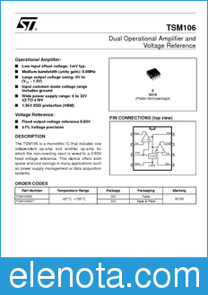 STMicroelectronics TSM106 datasheet