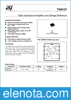STMicroelectronics TSM107 datasheet