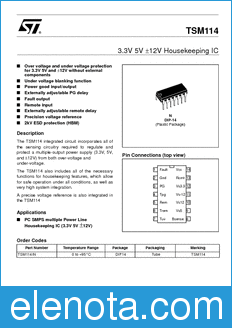 STMicroelectronics TSM114 datasheet