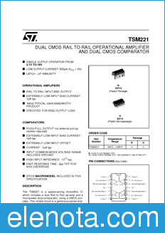 STMicroelectronics TSM221IDT datasheet