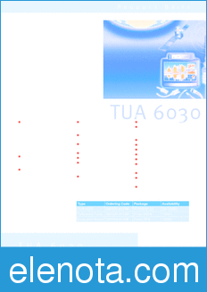 Infineon TUA6020 datasheet