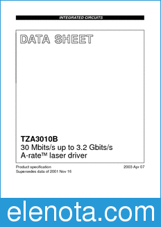 Philips TZA3010B datasheet
