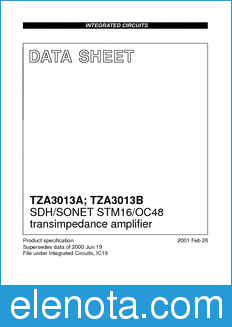 Philips TZA3013A datasheet