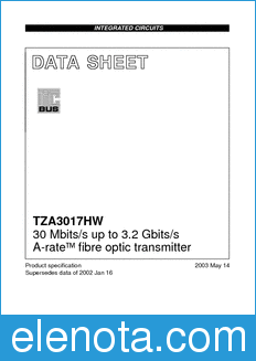 Philips TZA3017HW datasheet