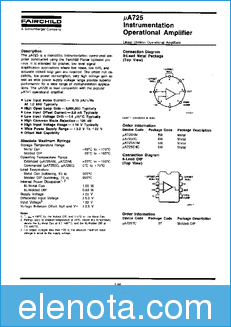 Fairchild Semiconductor UA725 datasheet
