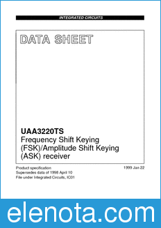 Philips UAA3220TS datasheet