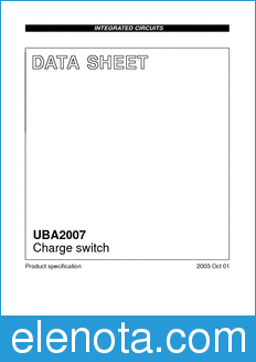Philips UBA2007 datasheet