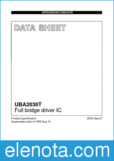 Philips UBA2030T datasheet