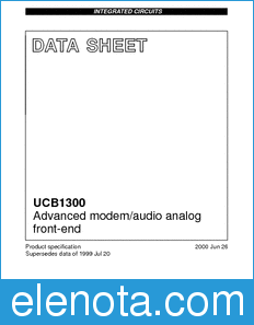 Philips UCB1300 datasheet