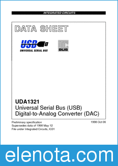 Philips UDA1321 datasheet